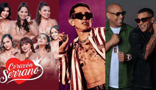 Corazón Serrano, agrupación de Pacaipampa, será parte de un gran espectáculo con más de 15 artistas internacionales como Gente de Zona y Lenny Tavárez. Fotos: Instagram.