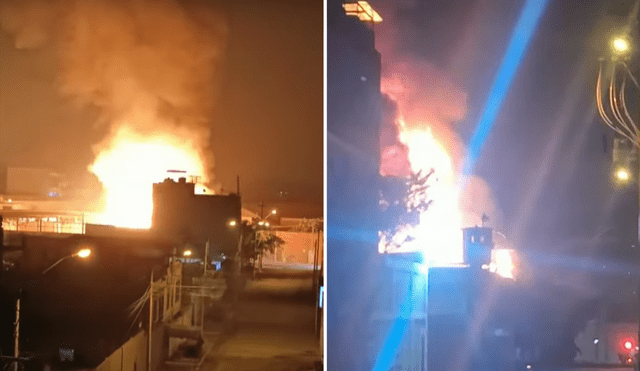 Siniestro se reportó alrededor de la 1:00 a. m. y alertó a vecinos. Foto: Composición LR/Latina Noticias
