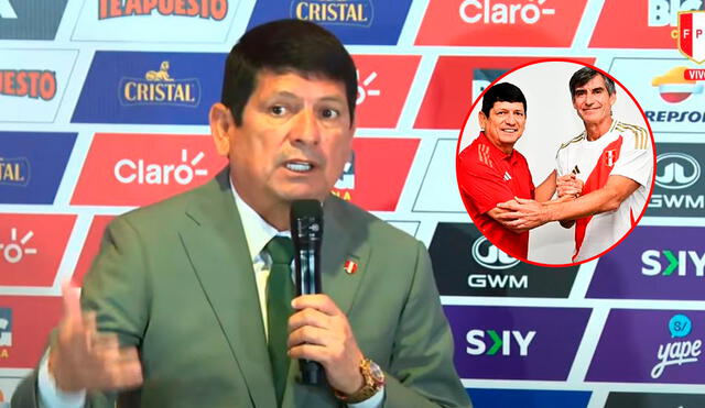 Agustín Lozano hablo sobre el futuro de Óscar Ibáñez. Foto: captura de pantalla FPF/difusión Agustín Lozano hablo sobre el futuro de Óscar Ibáñez. Foto: captura de pantalla FPF/difusión