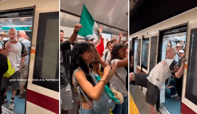 El gesto pacífico de los mexicanos, grabado en video, se volvió viral y fue elogiado en redes sociales como un ejemplo de serenidad frente a la intolerancia.