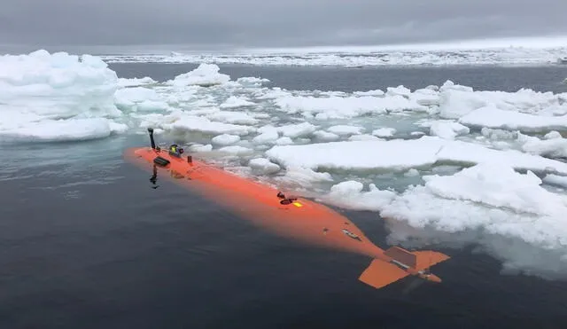 El submarino llamado Ran que recorría la Antártida, se perdió en la plataforma Dotson. Foto: Xataka El submarino llamado Ran que recorría la Antártida, se perdió en la plataforma Dotson. Foto: Xataka