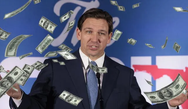 DeSantis seeks the minimum wage to reach $15 per hour in 2026. Photo: LR composition