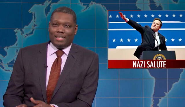 Michael Che addressed Elon Musk’s controversial gesture during Trump’s inauguration with sharp satire on SNL’s "Weekend Update." Photo: NBC