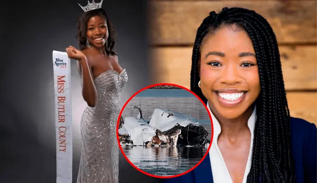 Kiah Duggins, a former Miss Kansas contestant, Harvard Law graduate, and civil rights attorney, died in the D.C. plane crash. She was an aspiring Howard Law professor and a passionate advocate for justice. Photo: LR composition/AFP