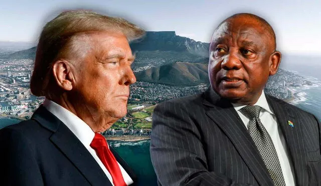 Trump's administration and Elon Musk has target against South Africa for so-called "white genocide". Photo: LR composition/AFP