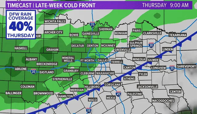 Even though this Monday's weather was not optimal, is about to get much worse. Photo: WFAA