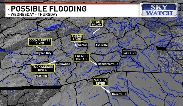 Flood risks and icy roads? Western NC prepares for an intense weather shift. Photo: WLOS