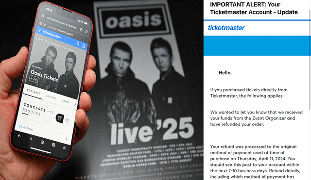 Fans have been sent a form to fill to appeal to the tour's promoters. Photo: LR Composition/ El Mundo & Reddit