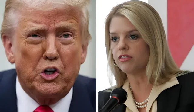 Former President Donald Trump and Attorney General Pam Bondi lead legal action against Maine, challenging the state's policy allowing transgender girls to compete in school sports. Photo: GLR News Composition/ EFE/ Florida Times Union