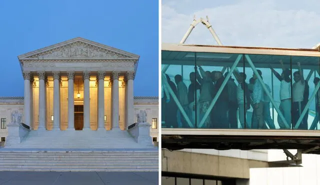 The Supreme Court suspends deportation flights with immigrants in Texas. Photo: GLR Composition/San Mateo Daily Journal/Wikipedia The Supreme Court suspends deportation flights with immigrants in Texas. Photo: GLR Composition/San Mateo Daily Journal/Wikipedia