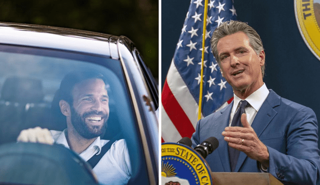 Gavin Newsom is requiring insurers to offer a 20% discount on insurance to responsible drivers. Photo: GLR Composition/Segurarse Argentina/Los Angles Times Gavin Newsom is requiring insurers to offer a 20% discount on insurance to responsible drivers. Photo: GLR Composition/Segurarse Argentina/Los Angles Times