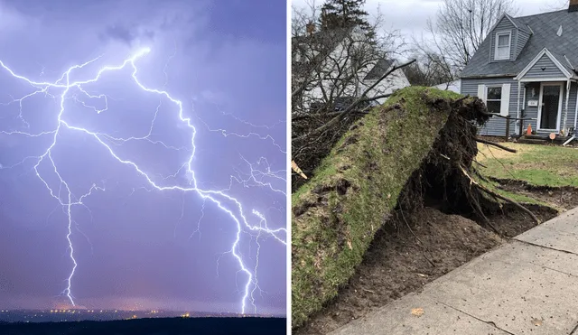 Strong storms affect the State of Pennsylvania and leave damage to materials, services and fatalities. Photo: GLR Composition/USA Today/El Mundo Strong storms affect the State of Pennsylvania and leave damage to materials, services and fatalities. Photo: GLR Composition/USA Today/El Mundo