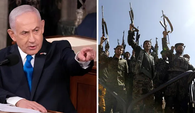 Israeli Prime Minister Benjamin Netanyahu vows retaliation against Iran and the Houthis, warning of direct action following the missile strike near Ben Gurion Airport. Photo: GLR News Composition/ AFP Israeli Prime Minister Benjamin Netanyahu vows retaliation against Iran and the Houthis, warning of direct action following the missile strike near Ben Gurion Airport. Photo: GLR News Composition/ AFP
