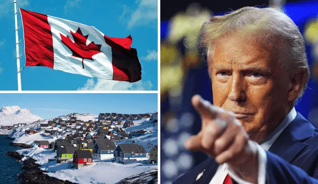 Trump stated in a recent interview on the subject of taking Greenland by force and annexing Canada. Photo: GLR Composition/France 24/Choice Hotels/National Geographic Kids Trump stated in a recent interview on the subject of taking Greenland by force and annexing Canada. Photo: GLR Composition/France 24/Choice Hotels/National Geographic Kids