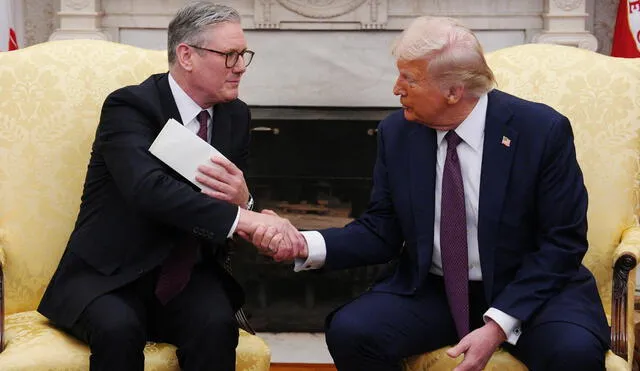 President Trump and British Prime Minister Keir Starmer seal a landmark trade deal, signaling a renewed transatlantic alliance and a bold step toward economic cooperation. Photo: AFP President Trump and British Prime Minister Keir Starmer seal a landmark trade deal, signaling a renewed transatlantic alliance and a bold step toward economic cooperation. Photo: AFP