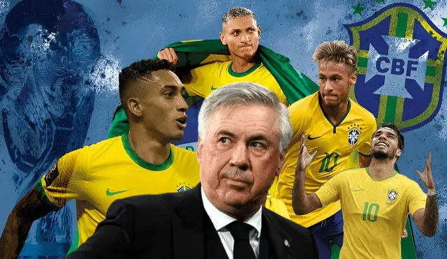 Carlo Ancelotti will lead the Brazilian national football team and its star players. Photo: GLR Composition/Marca/Voice7 News Carlo Ancelotti will lead the Brazilian national football team and its star players. Photo: GLR Composition/Marca/Voice7 News