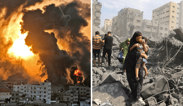 120 dead reported after new Israeli bombing of Gaza. Photo: GLR Composition/NPR/The Washington Post