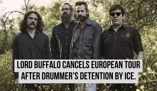 Lord Buffalo announces cancellation of their European tour following drummer Yamil Said’s detention by ICE. Photo: GLR composition/ People Lord Buffalo announces cancellation of their European tour following drummer Yamil Said’s detention by ICE. Photo: GLR composition/ People