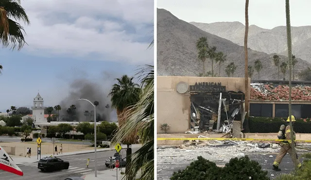 A car explosion leaves one dead and five injured in Palm Spring, California. Photo : GLR Composition/The Desert Sun/Jesse - X A car explosion leaves one dead and five injured in Palm Spring, California. Photo : GLR Composition/The Desert Sun/Jesse - X