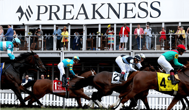 All eyes are on the horse race in the 150th Preakness Stakes. Photo: NBC All eyes are on the horse race in the 150th Preakness Stakes. Photo: NBC
