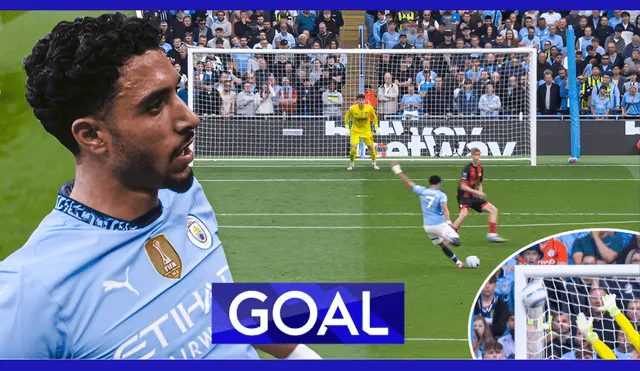 Omar Marmoush scores a goal from around 30 yards against Bournemouth in the Premier League. Photo: Sky Sports Omar Marmoush scores a goal from around 30 yards against Bournemouth in the Premier League. Photo: Sky Sports