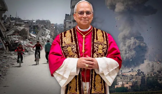 In his first general audience at the Vatican, Pope Leo XIV stressed the importance of upholding international humanitarian law and highlighted the Vatican’s role as a mediator in the Israel-Hamas conflict. Photo: GLR composition/AFP/WashingtonPost In his first general audience at the Vatican, Pope Leo XIV stressed the importance of upholding international humanitarian law and highlighted the Vatican’s role as a mediator in the Israel-Hamas conflict. Photo: GLR composition/AFP/WashingtonPost