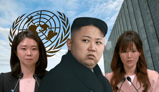 Kim Jong-un is accused before the UN by two female defectors of crimes against humanity. Photo: GLR Composition/Daily Express/The Japan News/NK News Kim Jong-un is accused before the UN by two female defectors of crimes against humanity. Photo: GLR Composition/Daily Express/The Japan News/NK News