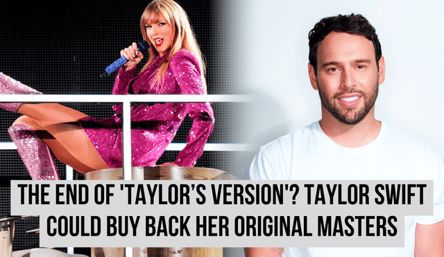 Taylor Swift may finally buy back her original masters. Photo: The Guardian & Billboard