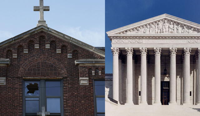 Chatolic Church on the U.S. Supreme Court on a case that could change the school politics for ever. Photo: GLR Composition / AFP News / U.S. Supreme Court Chatolic Church on the U.S. Supreme Court on a case that could change the school politics for ever. Photo: GLR Composition / AFP News / U.S. Supreme Court