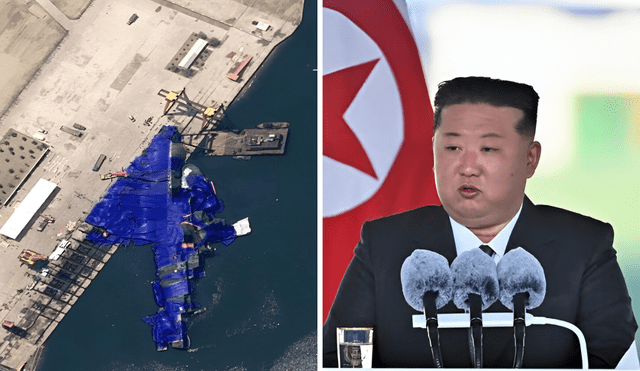 North Korea arrests three naval officers in connection with the failed launch of a warship during Kim Jong Un's ceremony. Photo: GLR Composition/Evening Standars/PhotoNews Pakistan