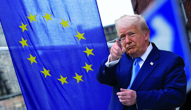 Donald Trump delays 50% tariffs to the E.U. until July 9th in order reach an agreement between the two nations. Photo: GLR Composition / AFP News Donald Trump delays 50% tariffs to the E.U. until July 9th in order reach an agreement between the two nations. Photo: GLR Composition / AFP News