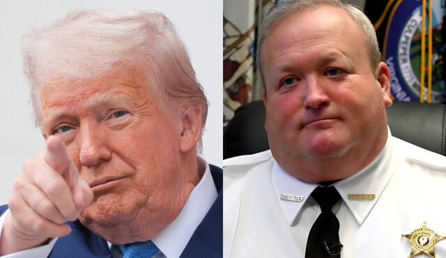 President Donald Trump grants a full pardon to Scott Jenkins, ex-sheriff of Culpeper County, Virginia, calling him a victim of a politically motivated prosecution. Photo: GLR News Composition/ AFP President Donald Trump grants a full pardon to Scott Jenkins, ex-sheriff of Culpeper County, Virginia, calling him a victim of a politically motivated prosecution. Photo: GLR News Composition/ AFP