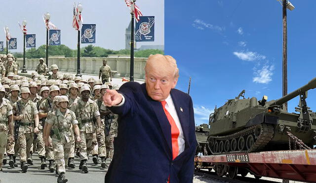 President Donald Trump said that he wanted a Military Parade for his birthday since his first term and this year could be possible. Photo: GLR Composition / AFP News / AP Photos President Donald Trump said that he wanted a Military Parade for his birthday since his first term and this year could be possible. Photo: GLR Composition / AFP News / AP Photos