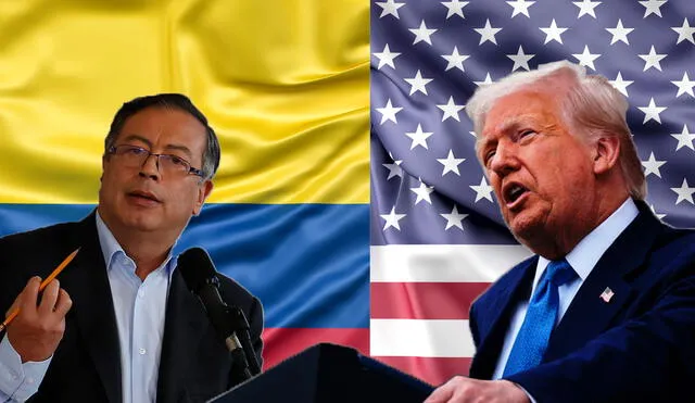 The Colombian president criticized Donald Trump's measure on immigration and call Colombians to not accept that taxes. Photo: GLR Composition / Freepik/ AFP News