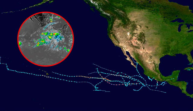 A disturbance south of Acapulco is being monitored for tropical development and could become Tropical Storm Alvin soon. Photo: GLR composition/NHC A disturbance south of Acapulco is being monitored for tropical development and could become Tropical Storm Alvin soon. Photo: GLR composition/NHC