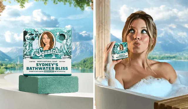 Sydney Sweeney launches soap made with her own used bathwater and will only release 5,000 copies. Photo: GLR Composition/Dr. Squatch - X Sydney Sweeney launches soap made with her own used bathwater and will only release 5,000 copies. Photo: GLR Composition/Dr. Squatch - X
