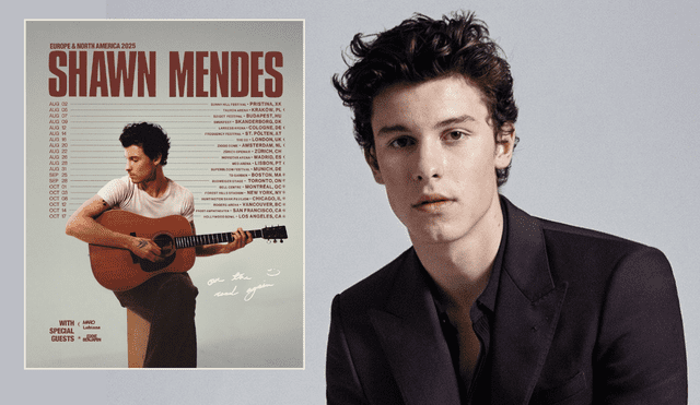 Shawn Mendes announces 2025 ‘On the Road Again’ North American tour. Photo: GLR composition/ Cosmopolitan & @shawnmendes on IG Shawn Mendes announces 2025 ‘On the Road Again’ North American tour. Photo: GLR composition/ Cosmopolitan & @shawnmendes on IG