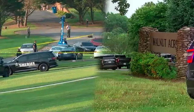 Twelve victims were found with gunshot wounds at a residence on Walnut Acres Drive in the Mountain View community. Photo: GLR composition/WCNC Twelve victims were found with gunshot wounds at a residence on Walnut Acres Drive in the Mountain View community. Photo: GLR composition/WCNC