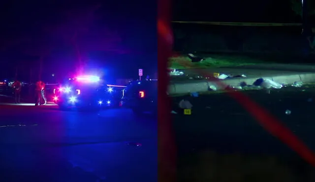 Police investigate the aftermath of a deadly mass shooting at Boom Island Park in Minneapolis, where one person was killed and five others injured. Photo: KSTP
