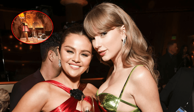 Taylor Swift celebrates her musical rights with Selena Gomez at a New York restaurant. Photo: GLR Composition/Yahoo/ Taylor Swift Updates - X