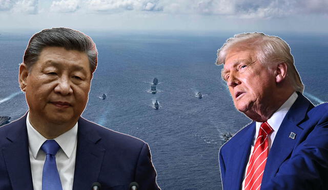 Xi Jinping's autohirities warns about the risks of Donald Trump's declarations about Taiwan. Photo: GLR Composition / AFP News