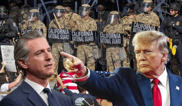 Los Angeles police enforce curfew, while Trump sends National Guard and Gavin Newsom. Photo: GLR Composition/eason Magazine/Esade Insights & Knowledge hub Los Angeles police enforce curfew, while Trump sends National Guard and Gavin Newsom. Photo: GLR Composition/eason Magazine/Esade Insights & Knowledge hub