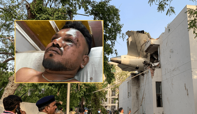 Vishwash Kumar Ramesh is the only survivor so far. Photo: GLR composition/ Hindustan Times & Sam PANTHAKY / AFP Vishwash Kumar Ramesh is the only survivor so far. Photo: GLR composition/ Hindustan Times & Sam PANTHAKY / AFP