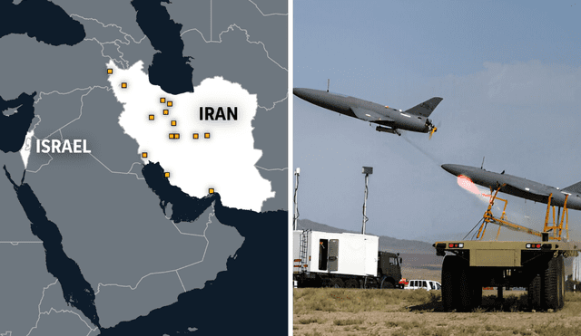 Iran strikes back, launching 100 drones at Israel after receiving bombings. Photo: GLR Composition/The Australian Jewish News/USA Today Iran strikes back, launching 100 drones at Israel after receiving bombings. Photo: GLR Composition/The Australian Jewish News/USA Today