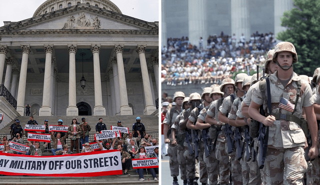 Trump's multi-million dollar military parade has had its share of issues with traffic and protests. Photo: GLR Composition/The New Arab/Trump Is My President - X Trump's multi-million dollar military parade has had its share of issues with traffic and protests. Photo: GLR Composition/The New Arab/Trump Is My President - X