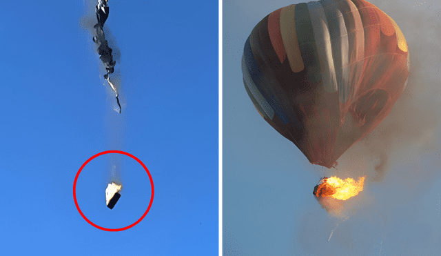 A hot air balloon catches fire in flight, leaving eight dead and 13 injured. Photo: GLR Composition/Submerge Magazine/NewsBreak A hot air balloon catches fire in flight, leaving eight dead and 13 injured. Photo: GLR Composition/Submerge Magazine/NewsBreak
