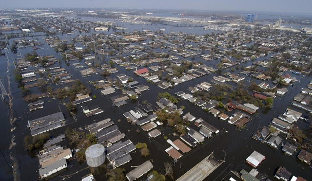 El 80% de las viviendas de Nueva Orleans quedó inundada. Foto: Proyecto Cuidar