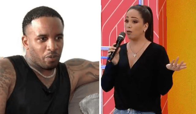  Melissa Klug asegura que Jefferson Farfán tiene varias personas a quienes enviar indirectas. Foto: composición LR/América TV - Video: América TV    