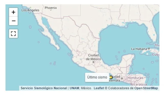 Información del último sismo en México. Foto: SSN   