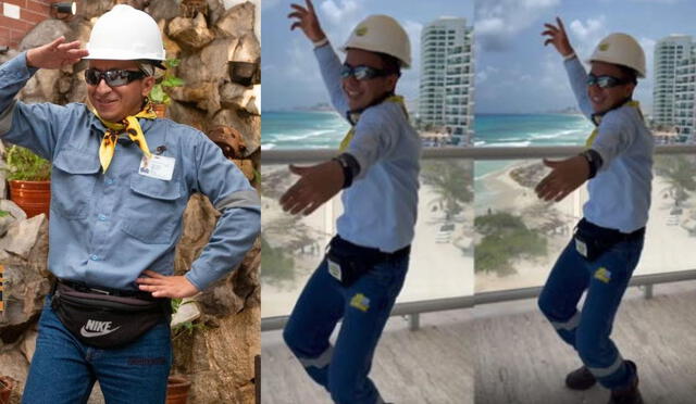 'Ingeniero bailarín' se hizo tendencia por coreografía. Foto: composición LR/TikTok/Jainer Pinedo   